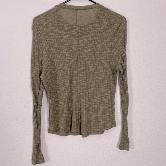 NWOT Free People Intimately FP Ribbed Scoopneck Top in Heathered Green size XL - Picture 6 of 9